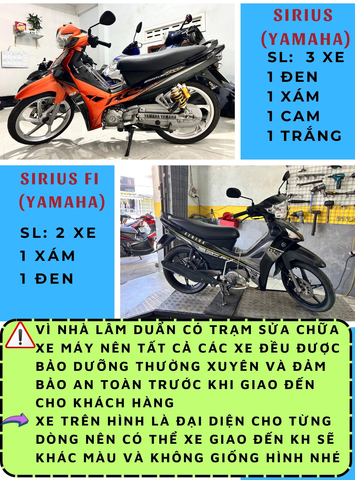 NHỮNG DÒNG XE MÁY CÓ TẠI THUÊ XE MÁY LÂM DUẨN